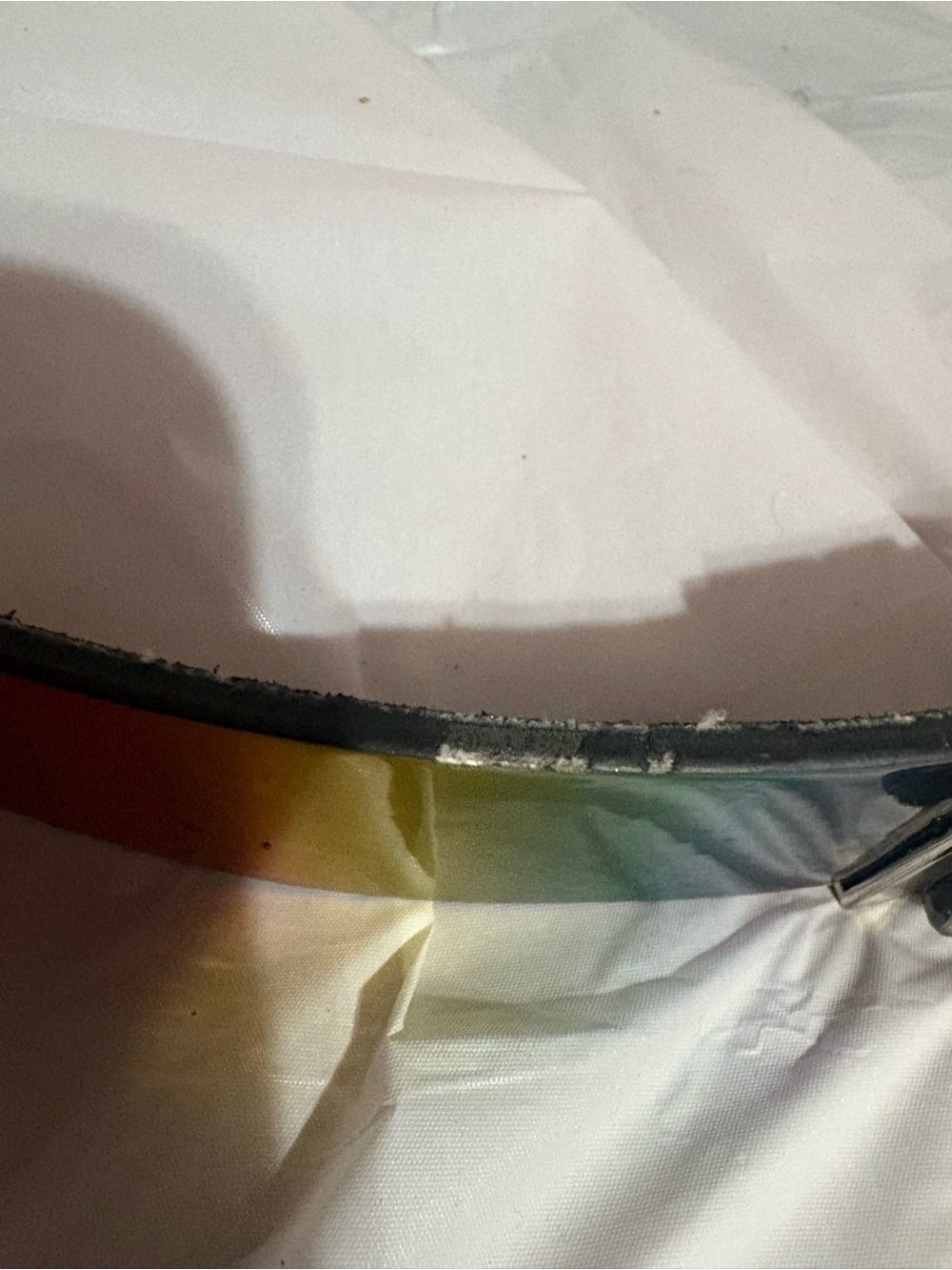 Rainbow Gradient Patent Leather Women's Belt - Multicolor